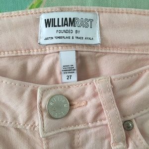 Skinny Ankle Jeans William Rast pink stretch denim
